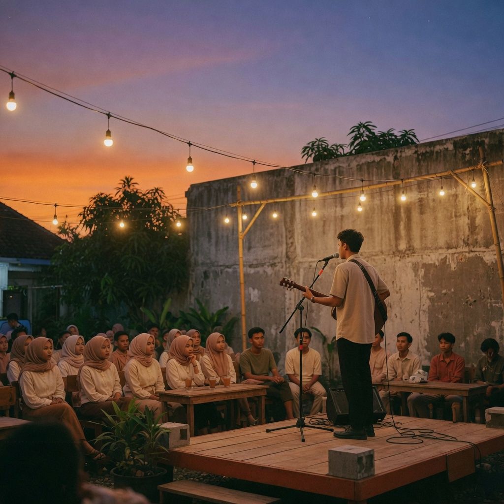 Penampilan di panggung luar ONZE Koffie